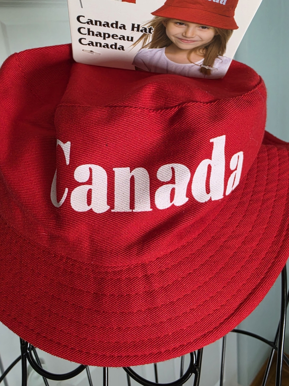 NWT Kids Canada Red Bucket Hat One Size Souvenir Canada Day